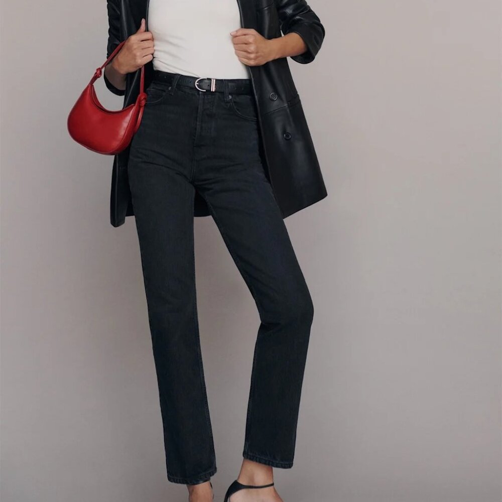 Reformation Cynthia High Rise Straight Jeans (Size 27)